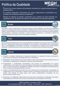 Política da Qualidade